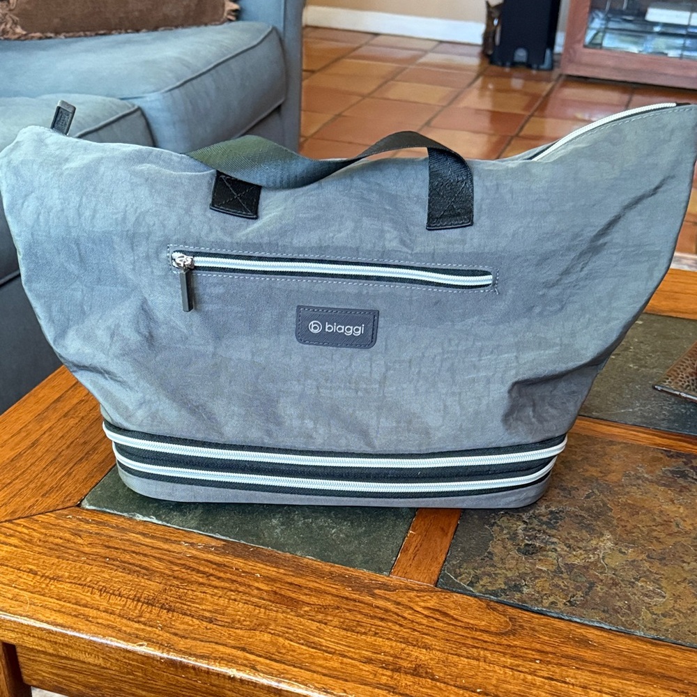 Gray Travel Tote Bag for Women